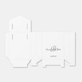 Einfache Personalisierte Monogramm-Gastgeschenk Ho Geschenkschachtel (Ungefaltet)