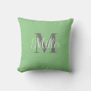 Einfache Personalisierte Monogramm Kissen