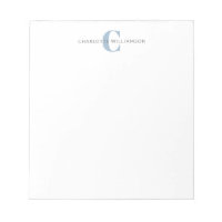 Einfache Personalisierte Monogramm und Name in Bla