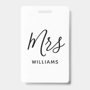 Einfache personalisierte Namens-Lanyard-ID für Leh Ausweis