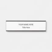 Einfache personalisierte Namensschild & Hängeschil (Vorderseite )