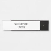 Einfache personalisierte Namensschild & Hängeschil (Vorderseite )