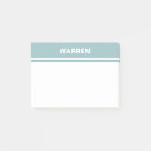 Einfache personalisierte Namensstreifen Post-it Klebezettel (Vorderseite)