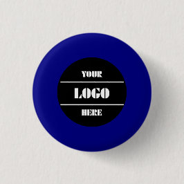 Einfache personalisierte Navy-Button mit Volltonfa Button