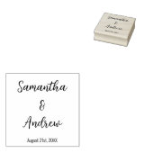 Einfache Personalisierte Neuaufnahmen und Hochzeit Gummistempel (Stempel)