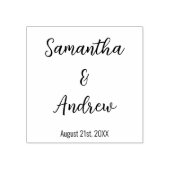 Einfache Personalisierte Neuaufnahmen und Hochzeit Gummistempel (Prägung)