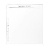 Einfache Personalisierte Notepad Notizblock (Vorderseite)