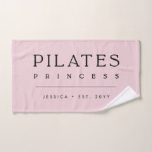 Einfache Personalisierte Rosa Pilates Prinzessin