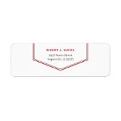 Einfache Personalisierte Rücksendeadresse in Grün  (Vorne)