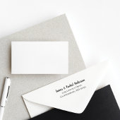 Einfache Personalisierte Rücksendeadresse Permastempel