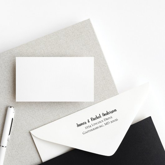 Einfache Personalisierte Rücksendeadresse Permastempel