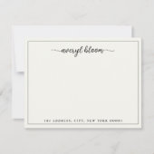 Einfache Personalisierte Schreibarbeit mit Skriptb Mitteilungskarte (Vorderseite)