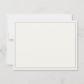 Einfache Personalisierte Schreibarbeit mit Skriptb Mitteilungskarte (Rückseite)