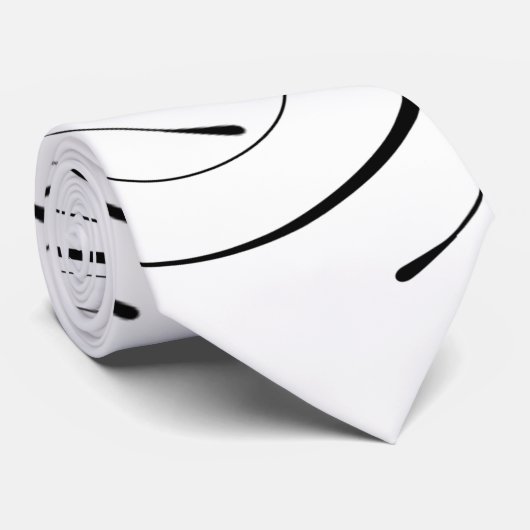 Einfache Personalisierte Scroll Initial Krawatte (Gerollt)