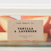 Einfache Personalisierte Seifenkennzeichnung für r Etiketten (Befestigt)