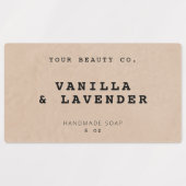 Einfache Personalisierte Seifenkennzeichnung für r Etiketten (Design 1)