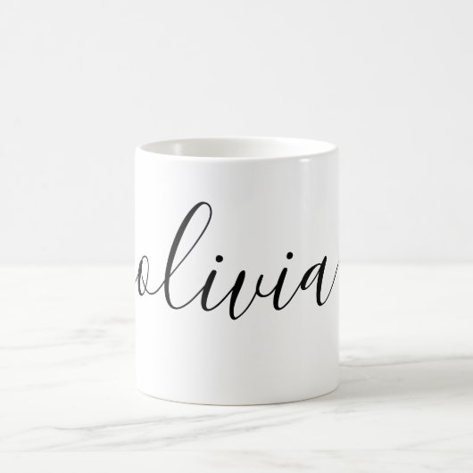 Einfache Personalisierte Signatur Kaffeetasse (Mittel)