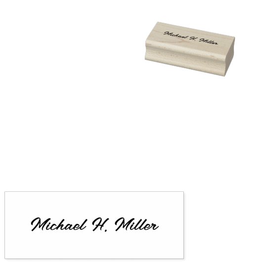 Einfache Personalisierte Skriptsignatur Gummistempel (Stempel)