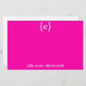 Einfache Personalisierte Stationierung Briefpapier (Vorne/Hinten)