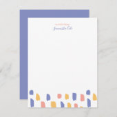 Einfache Personalisierte Stationierungskarte Mitteilungskarte (Vorne/Hinten)