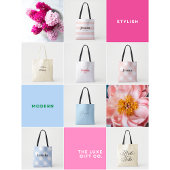 Einfache Personalisierte Totbeutel mit Bow Tragetasche