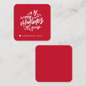 Einfache Personalisierte Valentine's Kids-Klasse Begleitkarte (Vorne/Hinten)