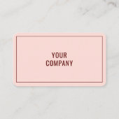 Einfache Personalisierte Visitenkarte Ihre Textinf (Rückseite)