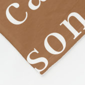 Einfache Personalisierte Wiederholung des Namens Fleecedecke (Ecke)