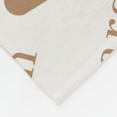 Einfache Personalisierte Wiederholung Fleecedecke (Ecke)