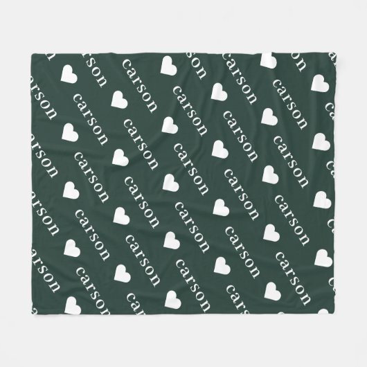 Einfache Personalisierte Wiederholung Fleecedecke (Vorderseite (Horizontal))
