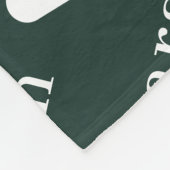 Einfache Personalisierte Wiederholung Fleecedecke (Ecke)