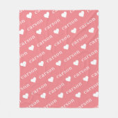 Einfache Personalisierte Wiederholungsbezeichnung  Fleecedecke (Vorderseite)
