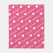 Einfache Personalisierte Wiederholungsbezeichnung Fleecedecke (Vorderseite)