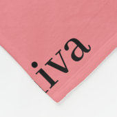 Einfache Personalisierte Wiederholungsbezeichnung Fleecedecke (Ecke)