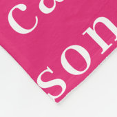 Einfache Personalisierte Wiederholungsbezeichnung  Fleecedecke (Ecke)