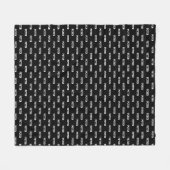 Einfache Personalisierte Wiederholungsbezeichnung Fleecedecke (Vorderseite (Horizontal))