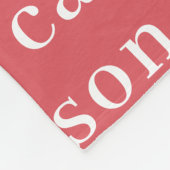 Einfache Personalisierte Wiederholungsbezeichnung  Fleecedecke (Ecke)