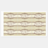 Einfache Personalisierung älterer Welternährungen Etiketten (Blatt)