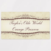 Einfache Personalisierung älterer Welternährungen Etiketten (Design 2)