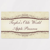 Einfache Personalisierung älterer Welternährungen Etiketten (Design 1)