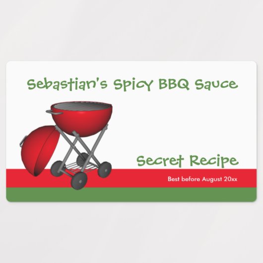 Einfache Personalisierung der GRILLEN Etiketten (Design 2)