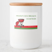 Einfache Personalisierung des GRILLEN Sauce Design Lebensmitteletikett (Vorderseite)