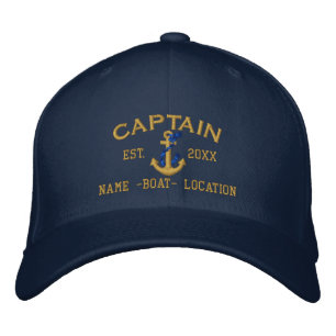 Einfache Personalisierung eines stilvollen Captain Bestickte Kappe