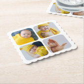 Einfache Personalisierung Ihres eigenen Fotos Untersetzer (angewinkelt)