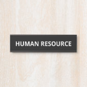 Einfache Personalressource Türschild (Vorderseite )