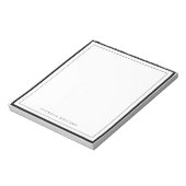 Einfache persönliche Notizpapier mit schwarzem Ran Notizblock (Rotiert)