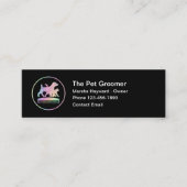 Einfache Pet Grooming Service Compact Business Car Mini Visitenkarte (Vorderseite)