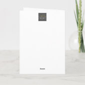 Einfache Pferdegesichtsgestaltung Karte (Rückseite)