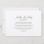 Einfache Pferdekinderdusche Einladung mit Mädcheng (Rückseite)