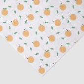Einfache Pfirsiche mit Blätter-Muster Seidenpapier (Ausschnitt)